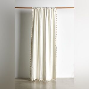 Urban Outfitters Pompom Light Blocking Curtain Panels x2